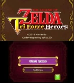 The Legend of Zelda: Tri Force Heroes Title Screen